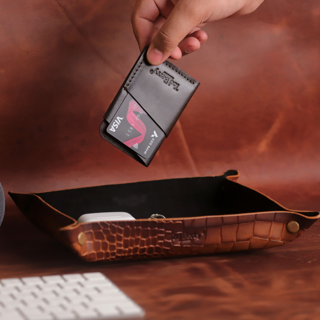 Portable Tray – Coffee Nubuck