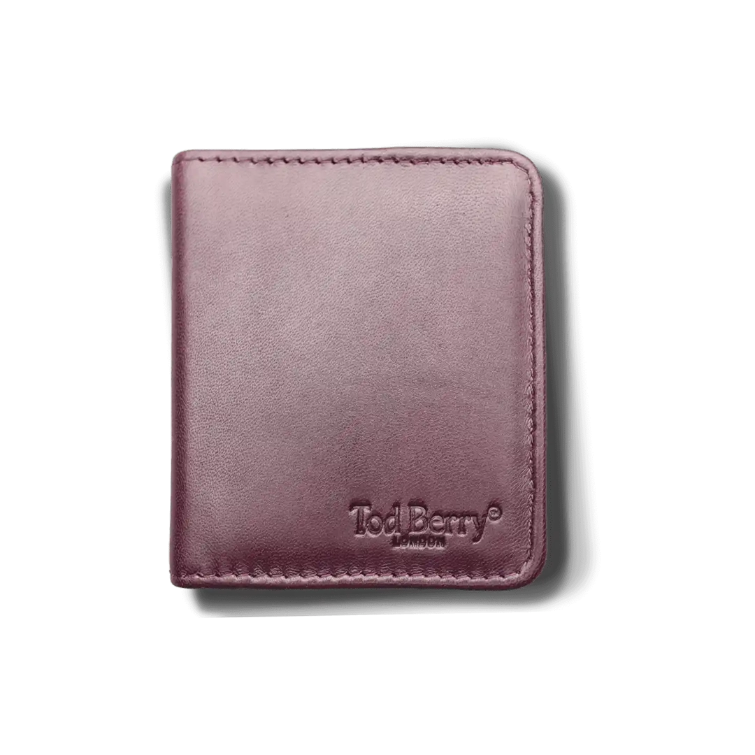 Bifold Card Holder Wallet – Deep Cherry